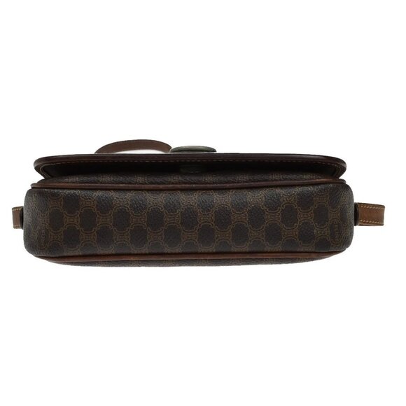 CELINE Macadam Horse Carriage Mini Shoulder Bag PVC Leather Brown GHW 02KB072 - Picture 6 of 15